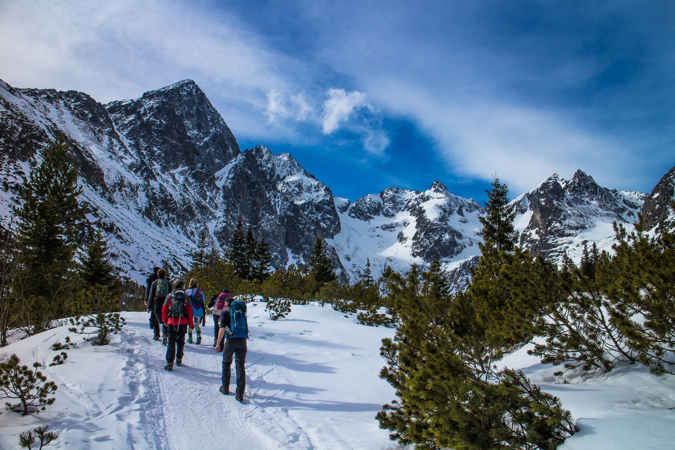 Winter Hiking in the High Tatras Mountains